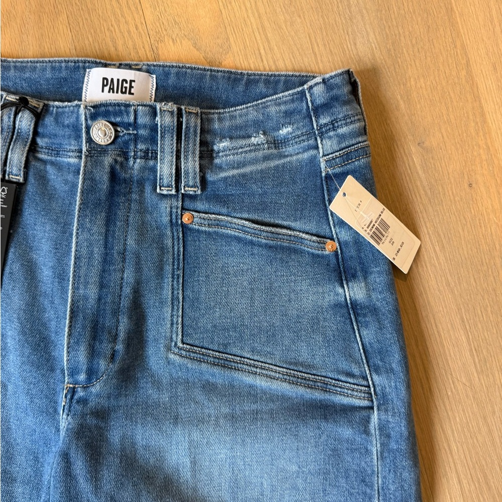 PAIGE Anessa Wide Leg Ankle Jeans, size 28 - Picture 4 of 7